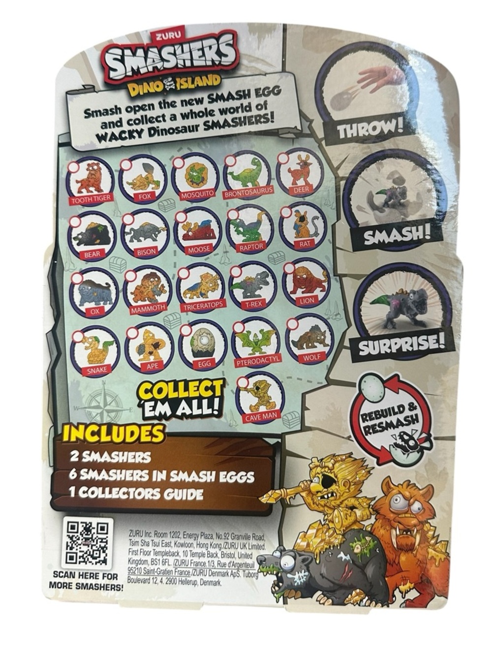 NEW Zuru Smashers Dino Island Pack Smash Eggs, Brand New Factory Sealed In Box - Picture 4 of 4